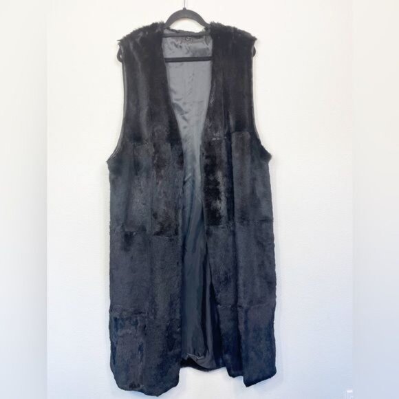 Vintage Harry Yagoda Weatherproof Black Trench Coat Fur Trim & Lining Size Large - Picture 7 of 15